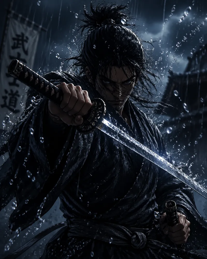 AI generated anime - Action style