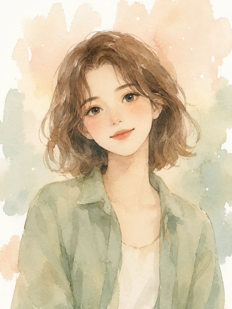 AI generated anime - Watercolor style