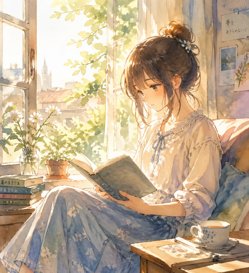 Anime AI generated Watercolor style